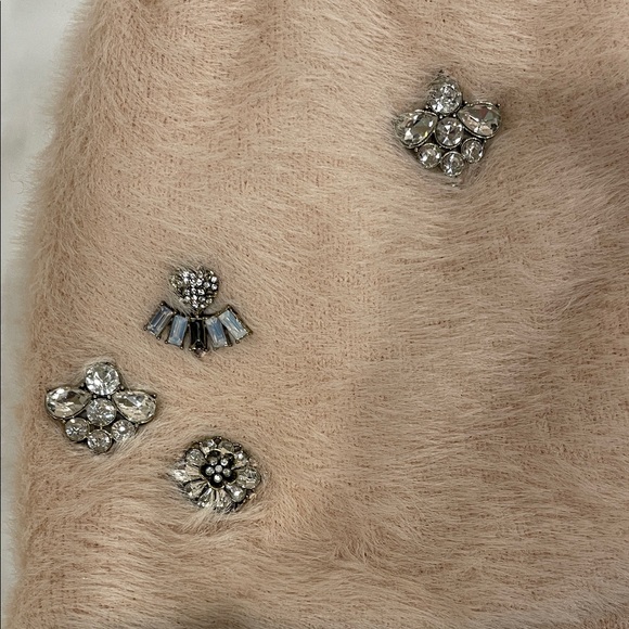 Soft Pink Beanie with Embellishments - Picture 2 of 4